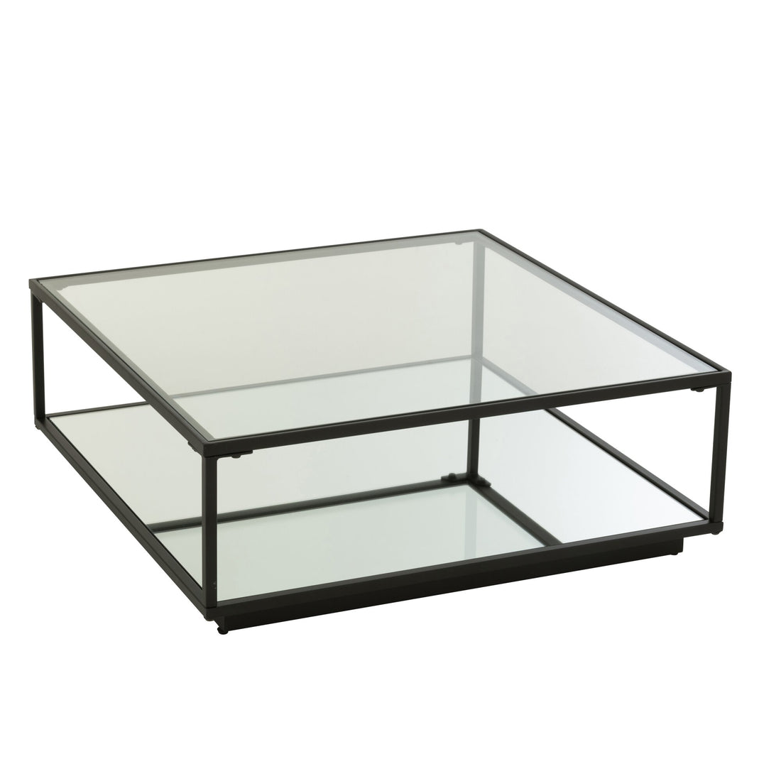 Table basse Métal/Verre Noir J-Line