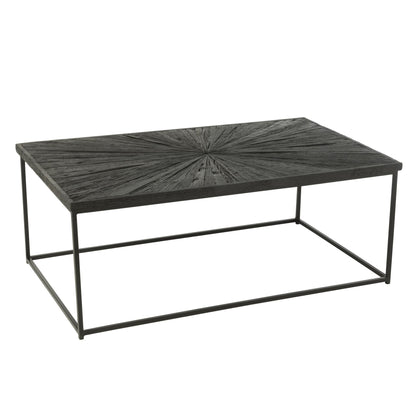 Table basse Shanil Bois/Fer Noir J-Line