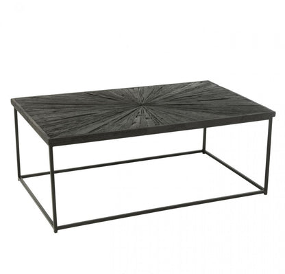 Table basse Shanil Bois/Fer Noir J-Line