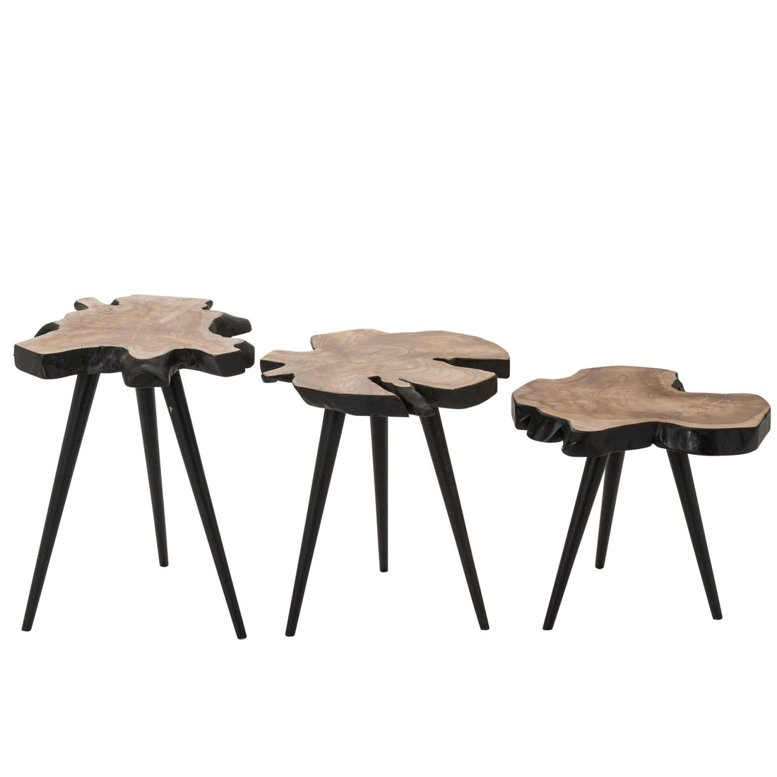Table basse Teck naturel/noir J-Line