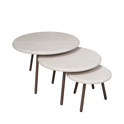 Ronde Ohio salontafels van 70, 60 en 50 cm van Starfurn