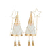 Santa+Wand Tree/Star Metal White/Gold Small Assortment Of 2 - - J-Line - livinglovely.nl