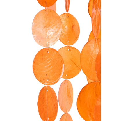 Suspension Coquillage Capiz Orange Large Ø80cm x H250cm J-Line