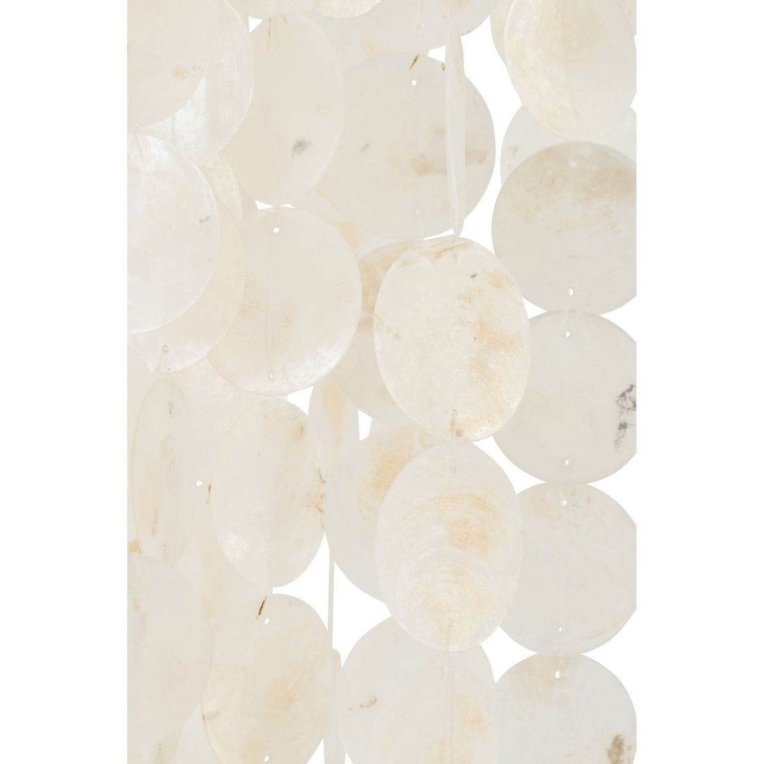 Suspension Coquillage Capiz Blanc Large Ø80cm x H250cm J-Line