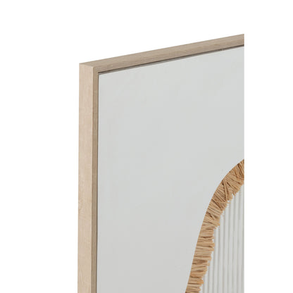 Tableau Foin sur toile blanche, lot de 2 J-Line