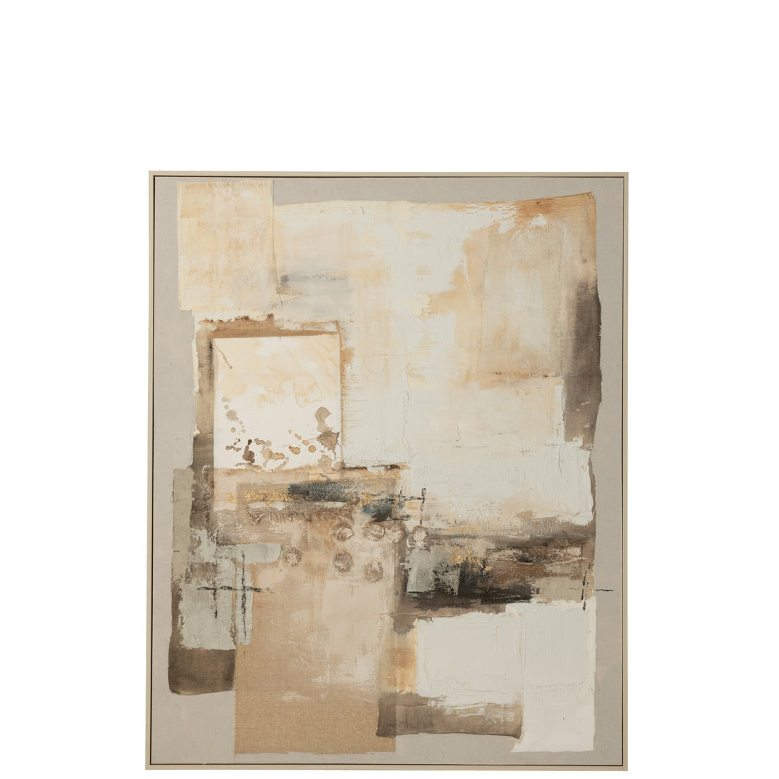 Tableau Jouk Mix Toile/Bois de pin J-Line