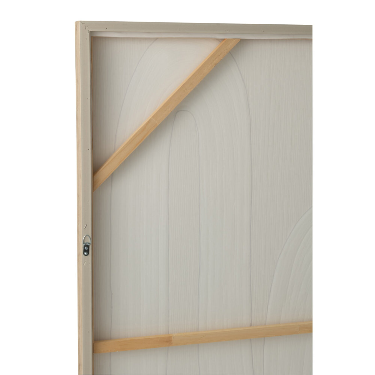 Tableau Lignes Bois de pin Blanc/Beige clair J-Line