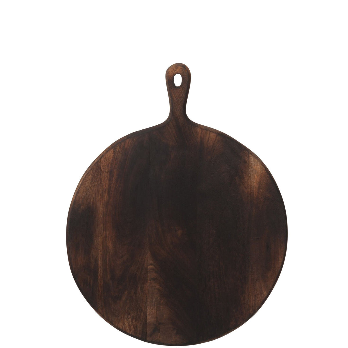 Planche de service ronde en bois marron foncé Large J-Line
