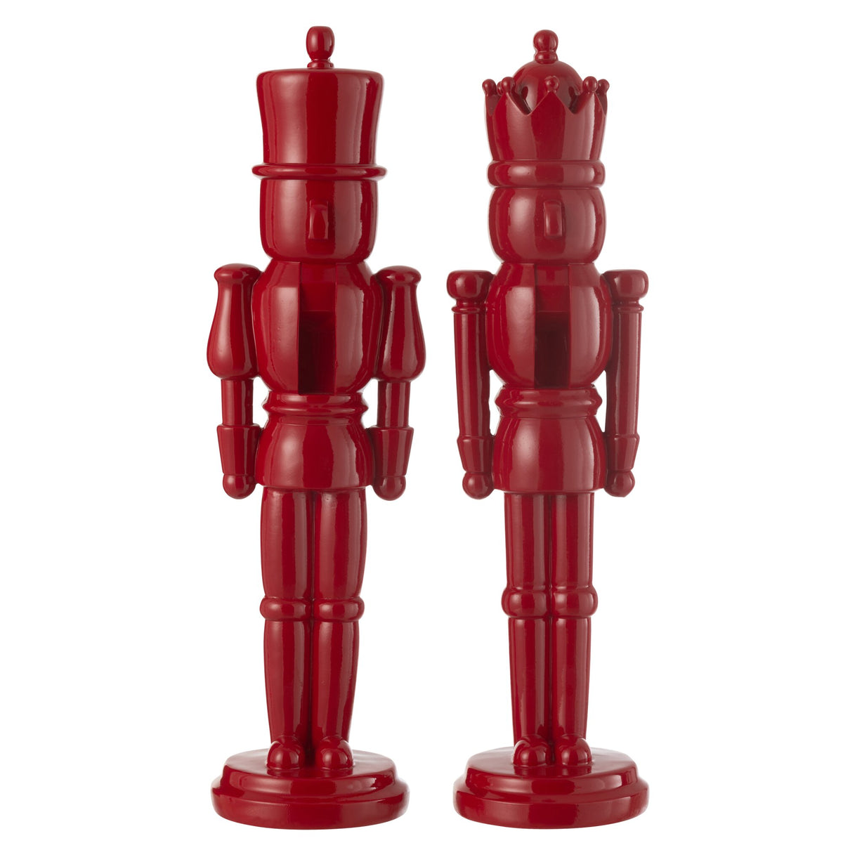 Lot de 2 casse-noix rouges en résine 47 cm J-Line