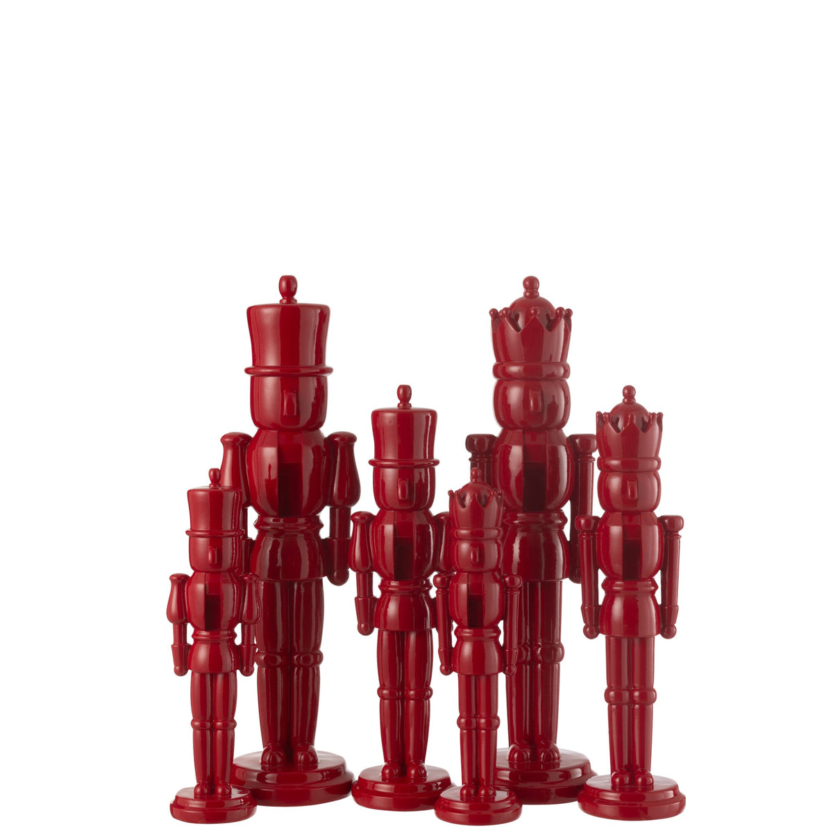 Lot de 2 casse-noix rouges en résine 47 cm J-Line