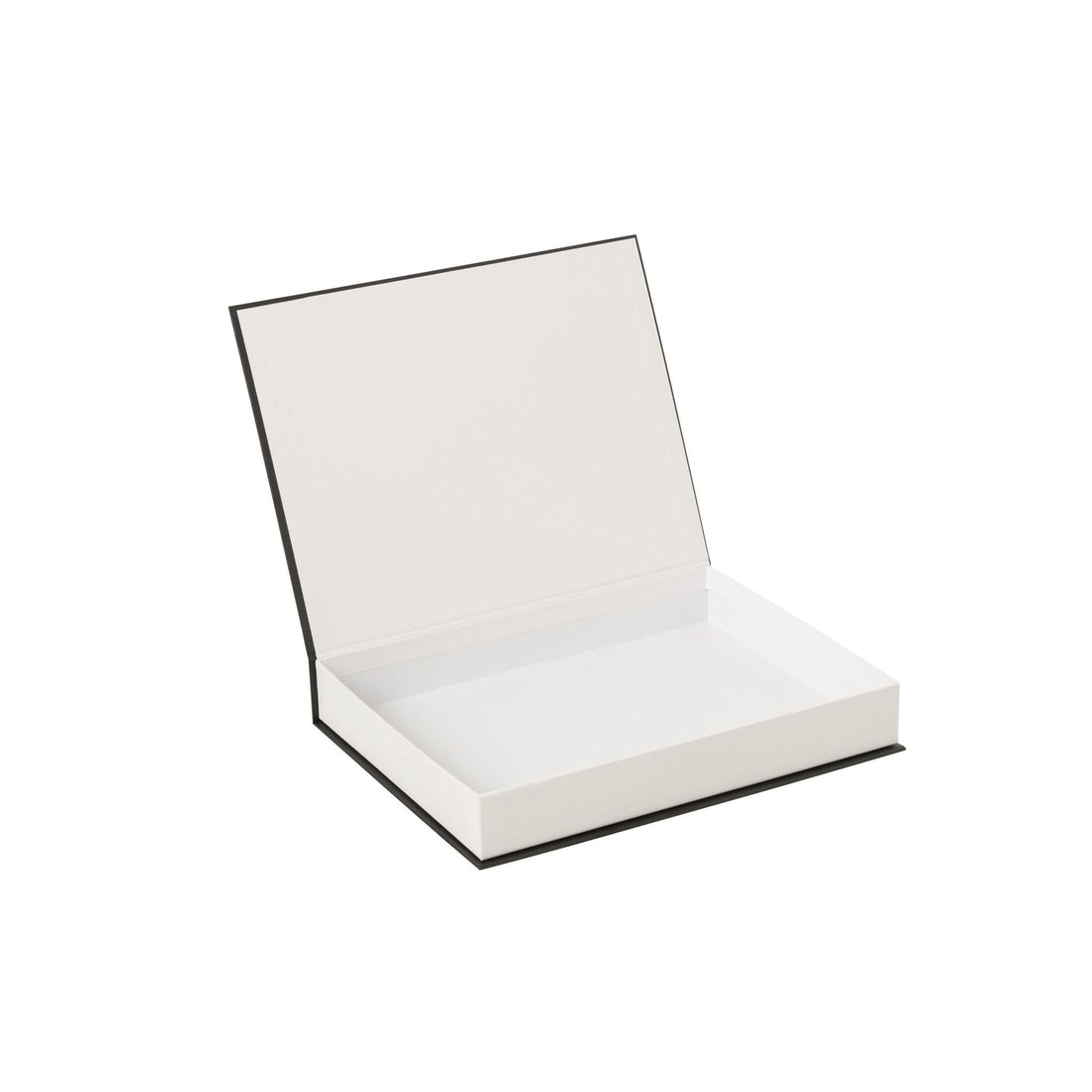 Lot de 4 Boîtes de rangement Livres Papier Blanc/Noir J-Line