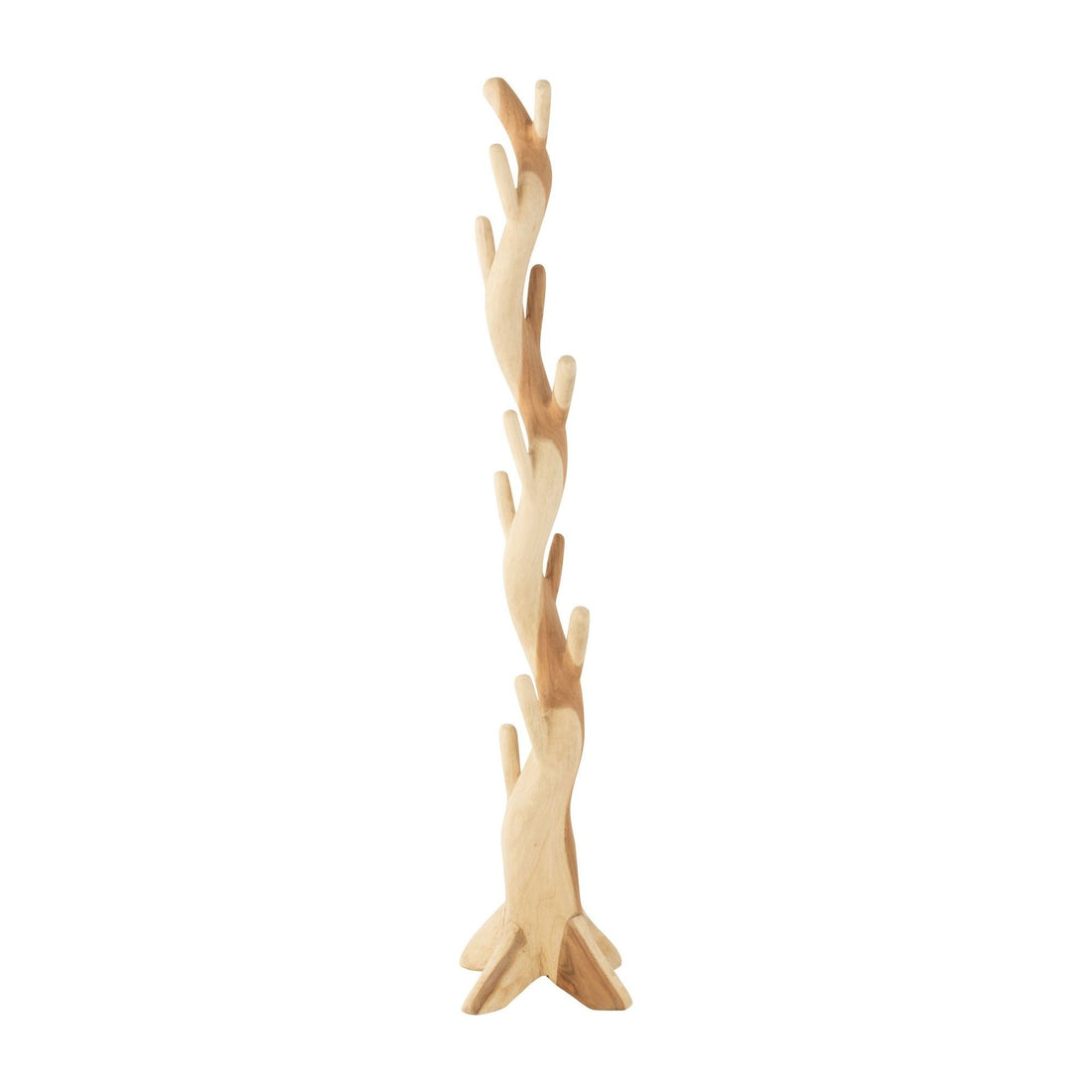 Porte-manteau sur pied en teck naturel J-Line