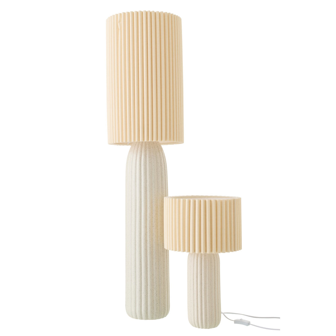 Lampadaire Esmee Céramique Blanc Cassé Large Ligne J