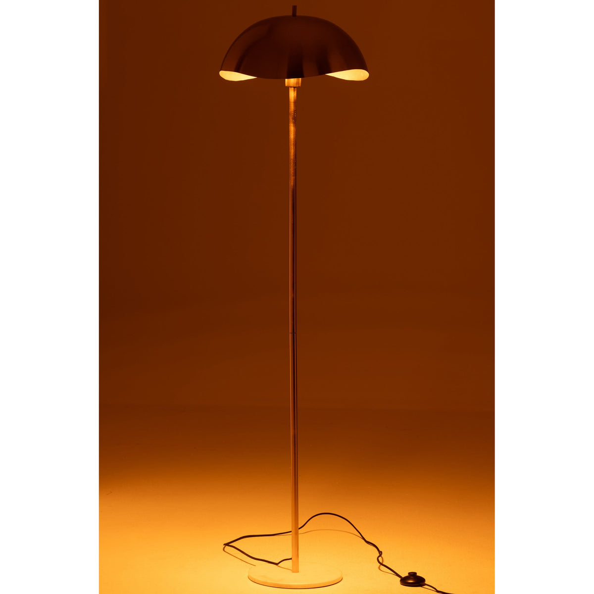 Lampadaire Métal/Marbre Or J-Line
