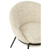 Stoel Ijzer Beige/Zwart J-Line