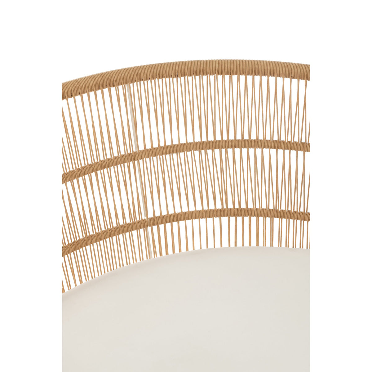 Chaise Joa Métal/Rotin Blanc J-Line