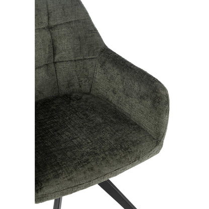 Chaise Louna Fer/Acrylique Vert J-Line