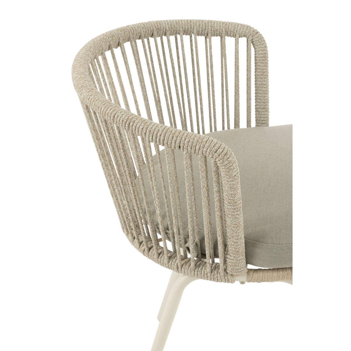Chaise Toa Métal/Corde Grise J-Line