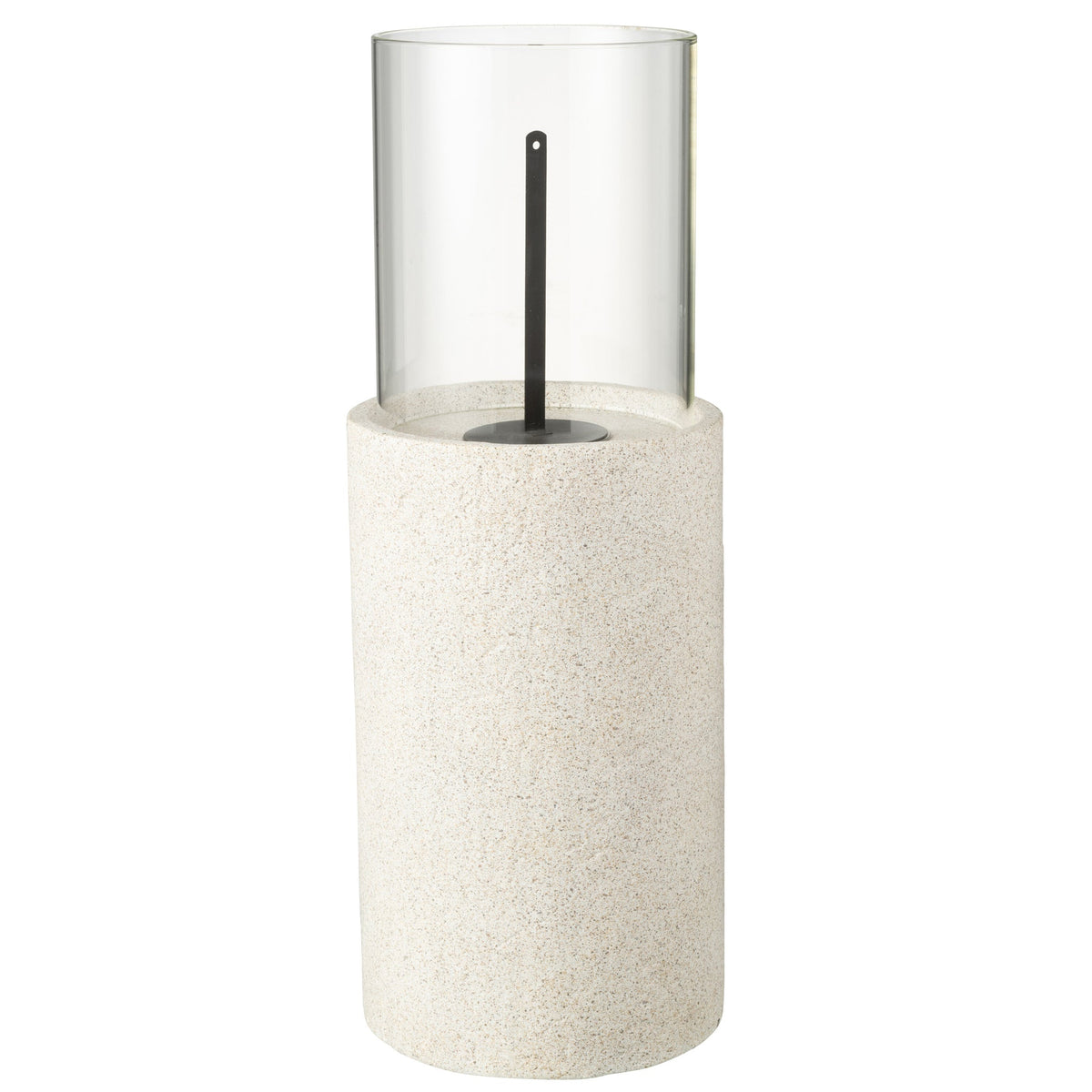 Cheminée de table Bioéthanol Ronde Grise Ø23x65cm