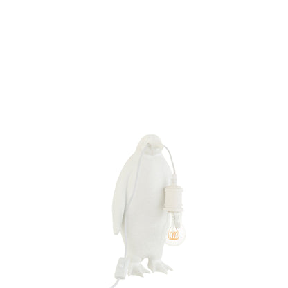 Lampe de table Pingouin Résine Blanche Petite J-Line