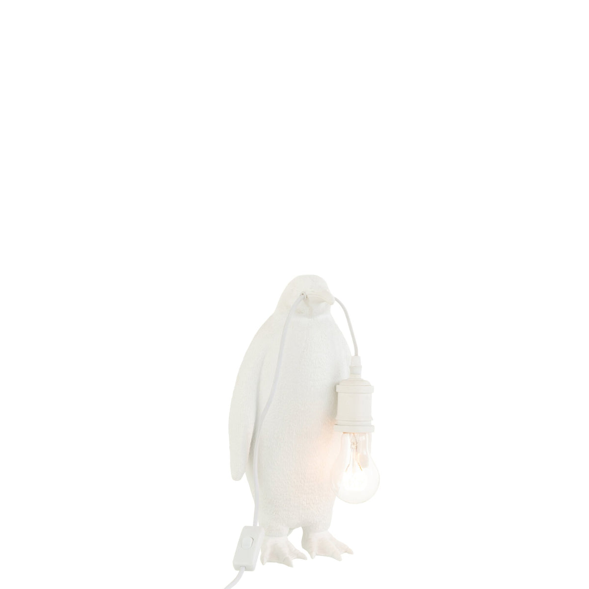 Lampe de table Pingouin Résine Blanche Petite J-Line