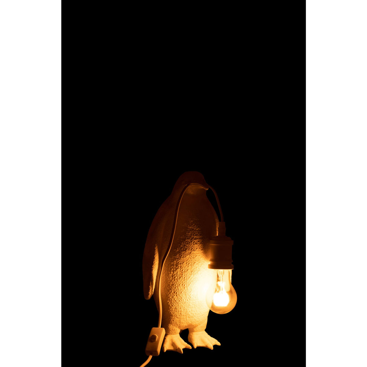 Lampe de table Pingouin Résine Blanche Petite J-Line