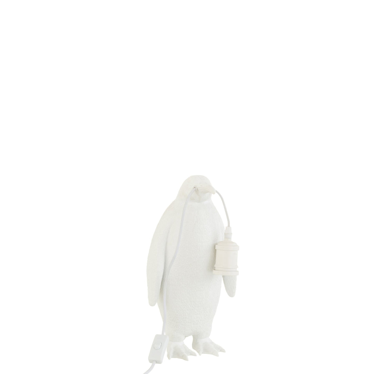 Lampe de table Pingouin Résine Blanche Petite J-Line