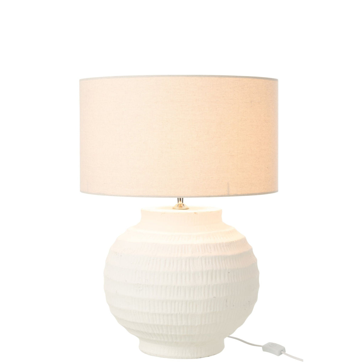Tafellamp Terracotta Wit J-Line