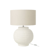 Tafellamp Terracotta Wit J-Line