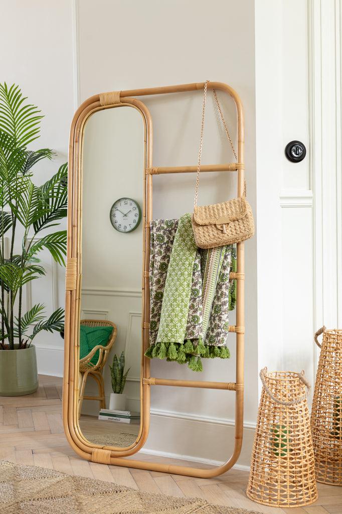Tapijt Vierkanten Geweven Touw Plastiek Naturel - Buiten-divers - J-Line - livinglovely.nl