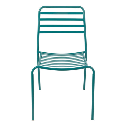 Chaise de jardin Dedi Turquoise Métal J-Line