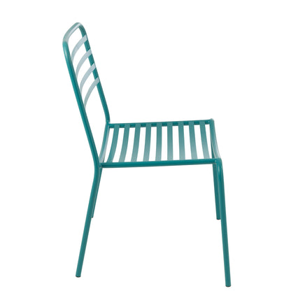 Chaise de jardin Dedi Turquoise Métal J-Line
