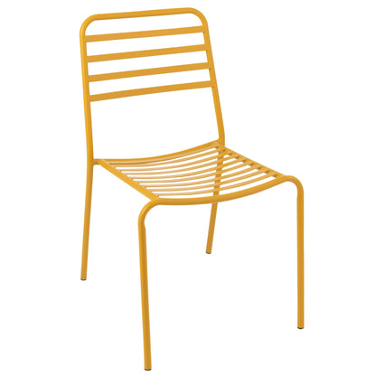Chaise de jardin Métal Jaune J-Line