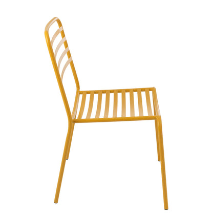 Chaise de jardin Métal Jaune J-Line