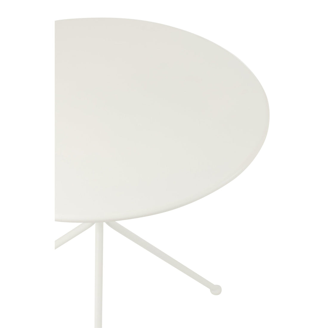 Table de jardin Tripod Ronde Métal Blanc Large J-Line