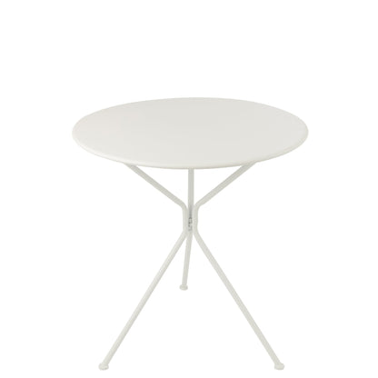 Table de jardin Tripod Ronde Métal Blanc Large J-Line