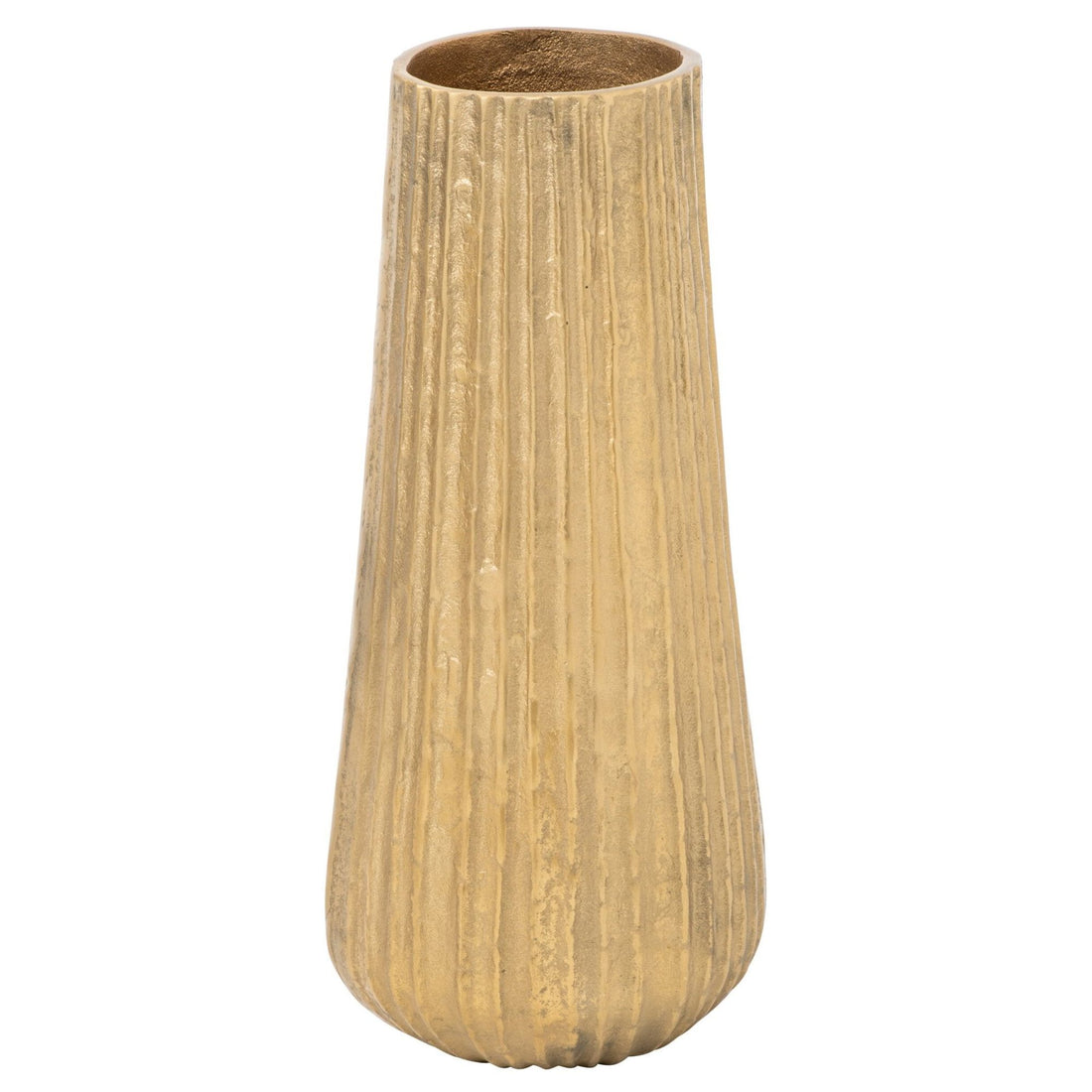 Vaas Aluminium Goud van J-Line, gouden metalen vaas van 48,5cm hoog