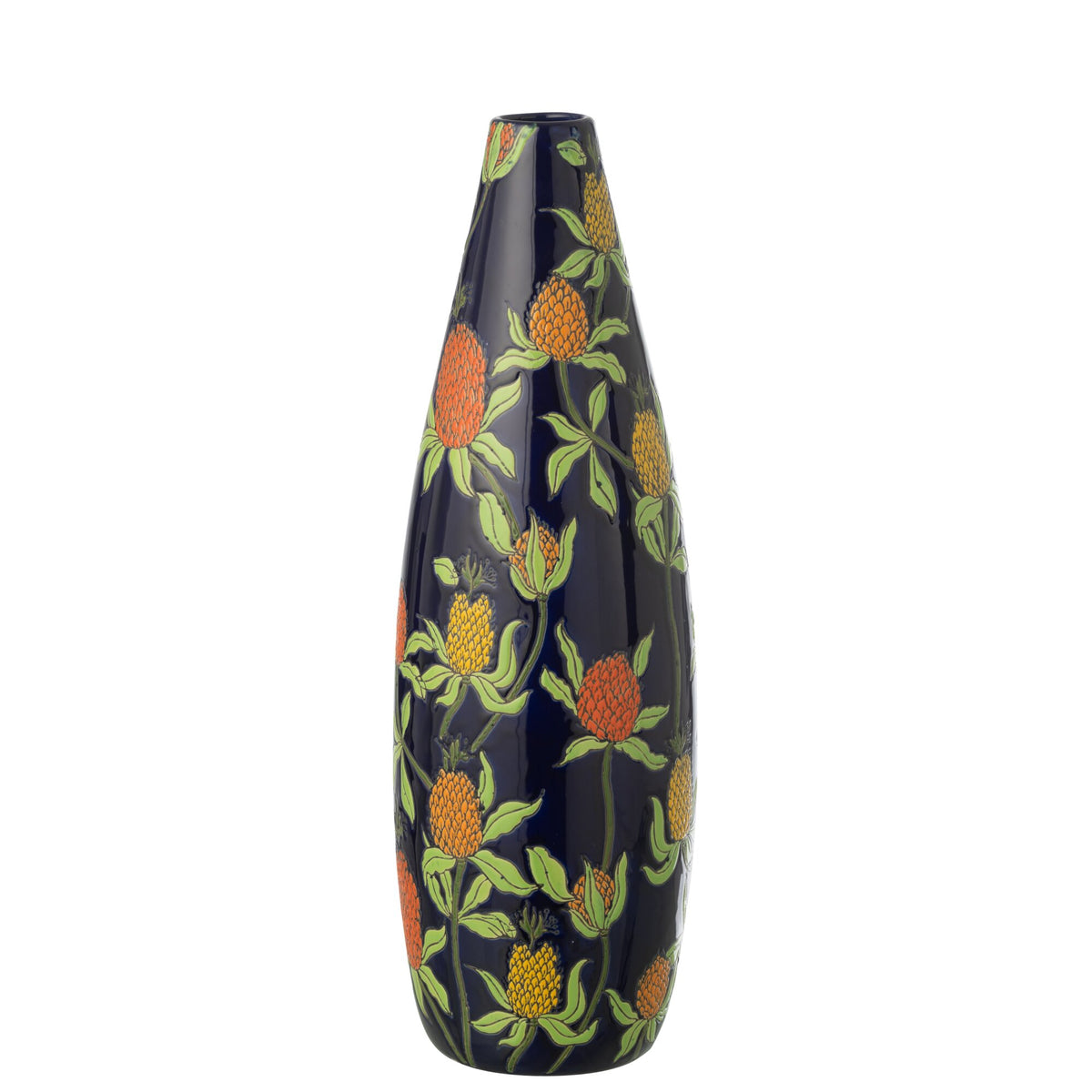Vase Ananas en Porcelaine Multicolore Grand J-Line