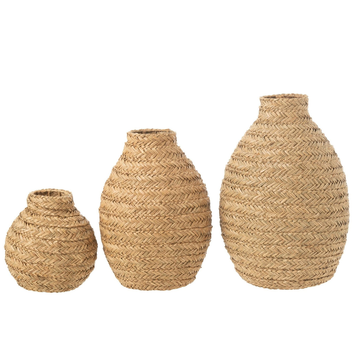 Vase Tressé en Jute Naturel Large J-Line