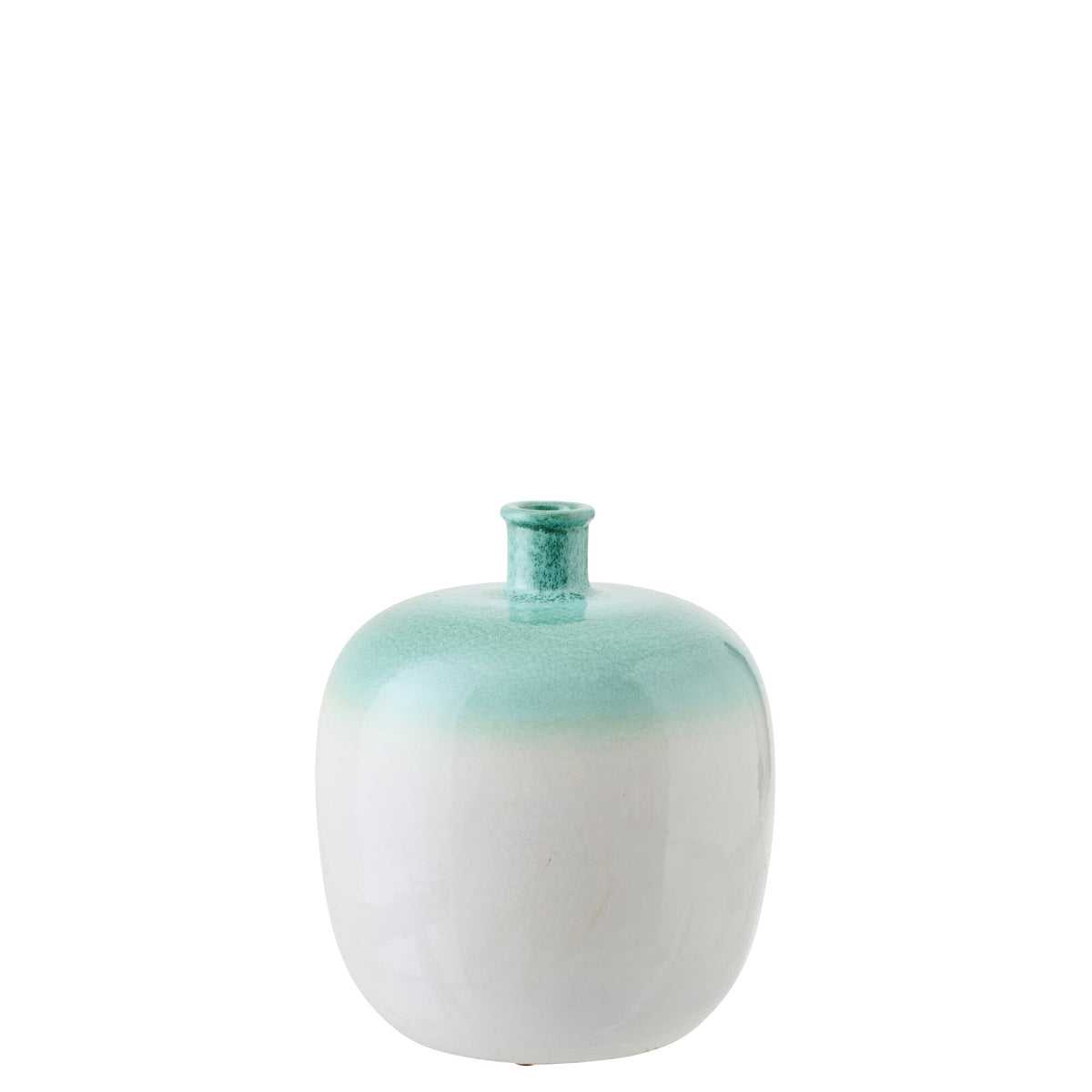 Vase Céramique Vert Menthe/Blanc J-Line