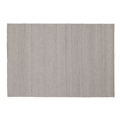 Vloerkleed Nirvana van MUST Living in grijze wol en polyester, extra groot kleed van 250 bij 350 cm