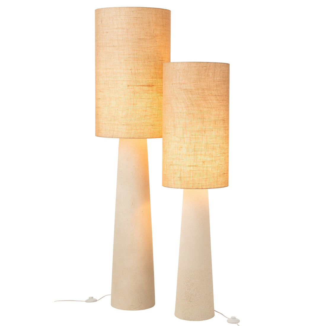 Lampadaire Ava Fibre de verre/Jute Naturel Large H168,5cm J-Line