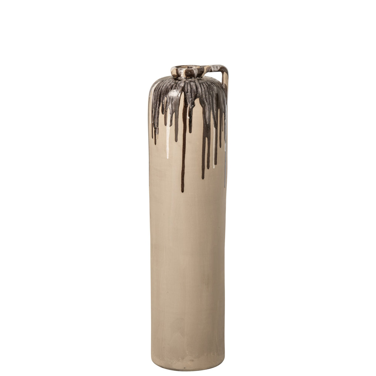 Vase de sol Céramique Beige/Marron Moyen J-Line