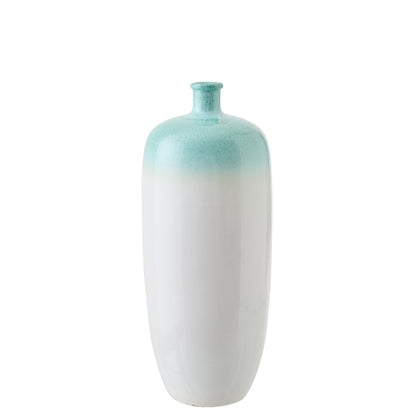 Vase de sol Céramique Vert menthe/Blanc Petit J-Line