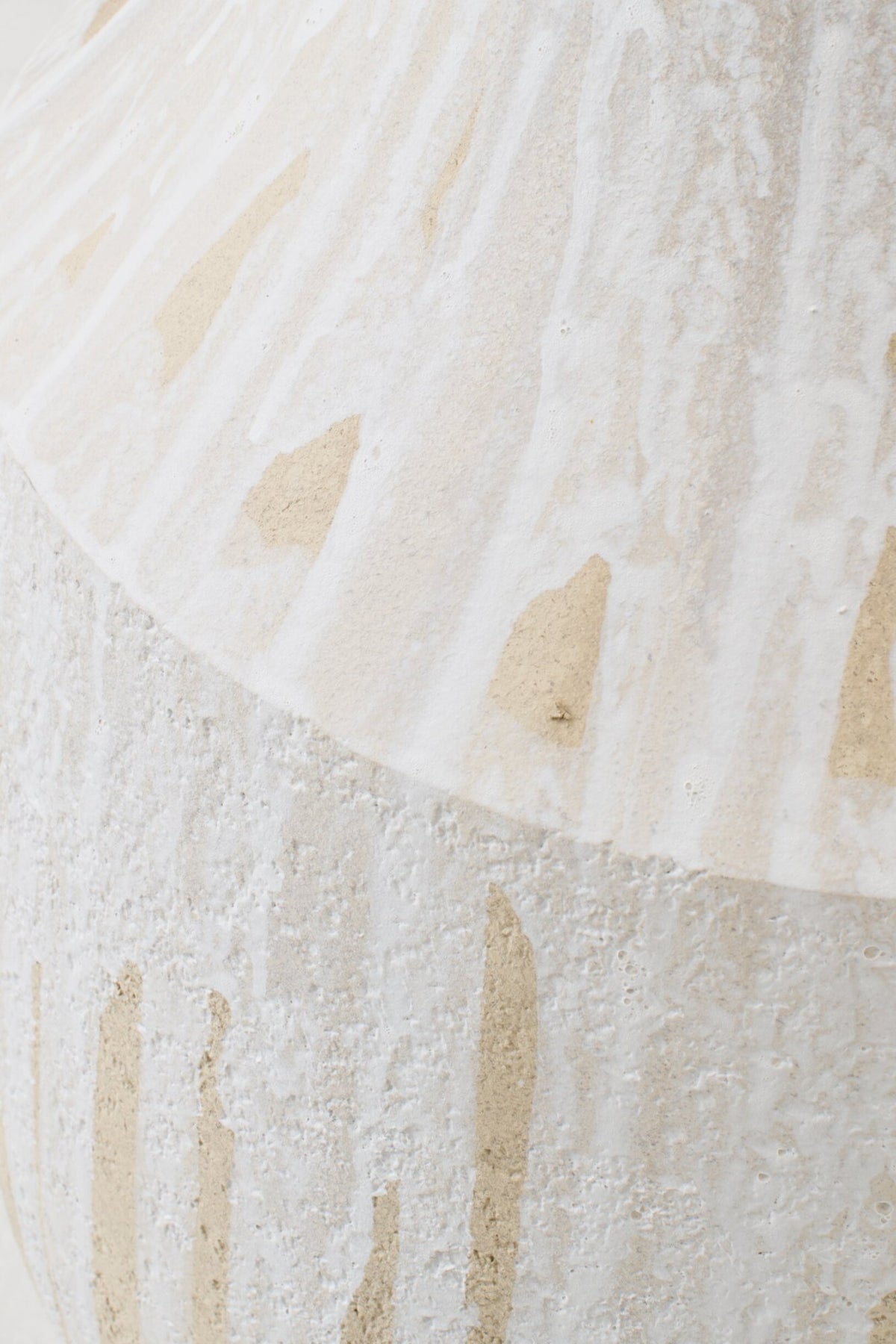 Vase de sol Céramique Blanc/Beige clair Small J-Line