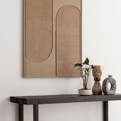 Wandpaneel Elyn Small bruin aan de muur MUST Living