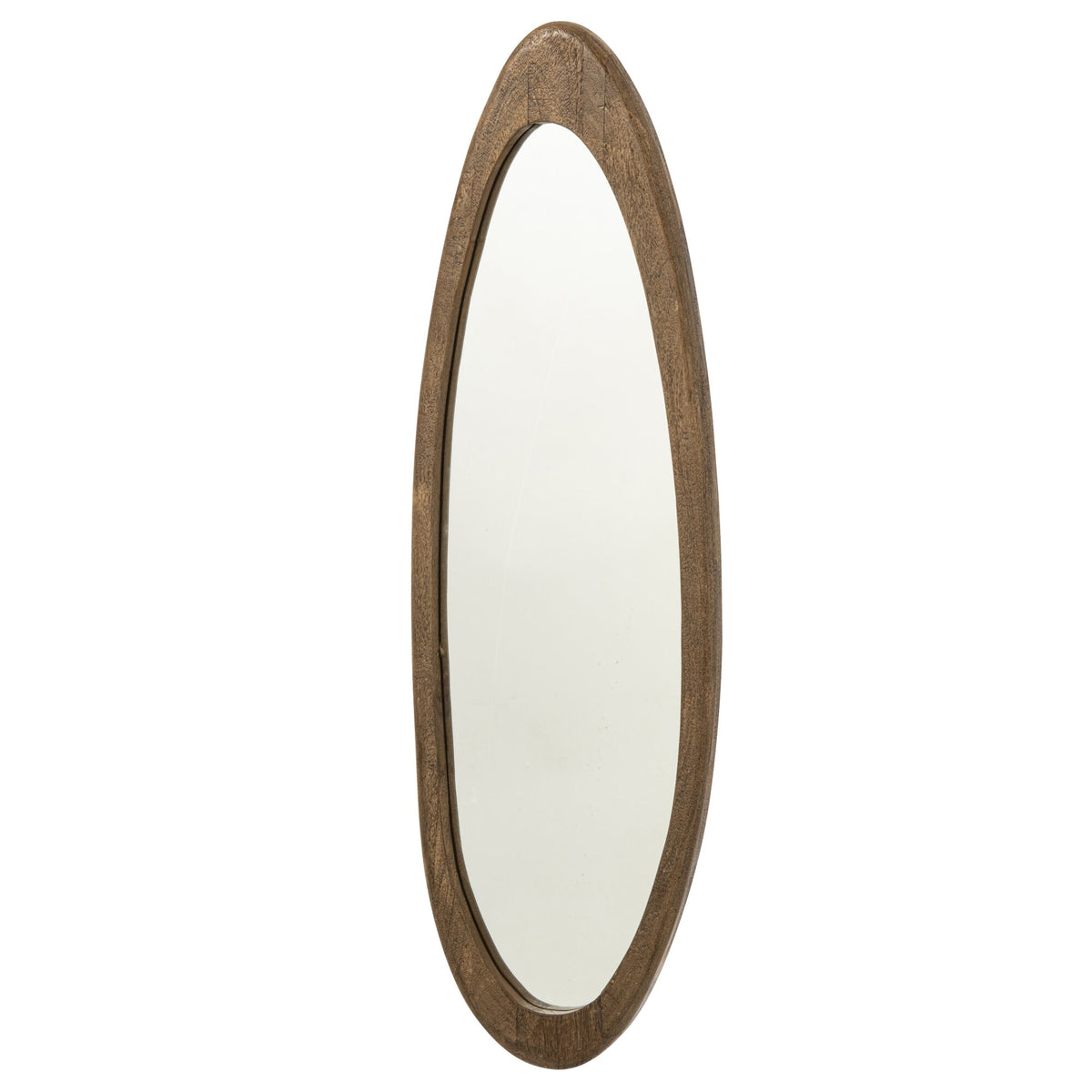 Miroir mural en bois de manguier brun foncé J-Line