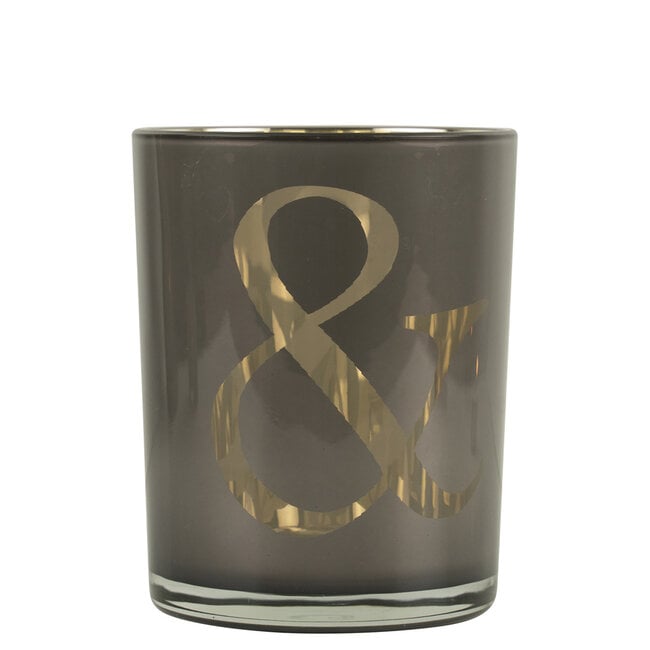 Windlicht &amp; Taupe 12cm - Windlicht - Mars &amp; More - livinglovely.nl