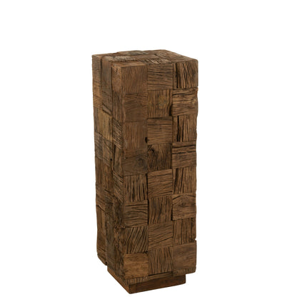 Colonne Bois Recyclé Naturel Moyen J-Line