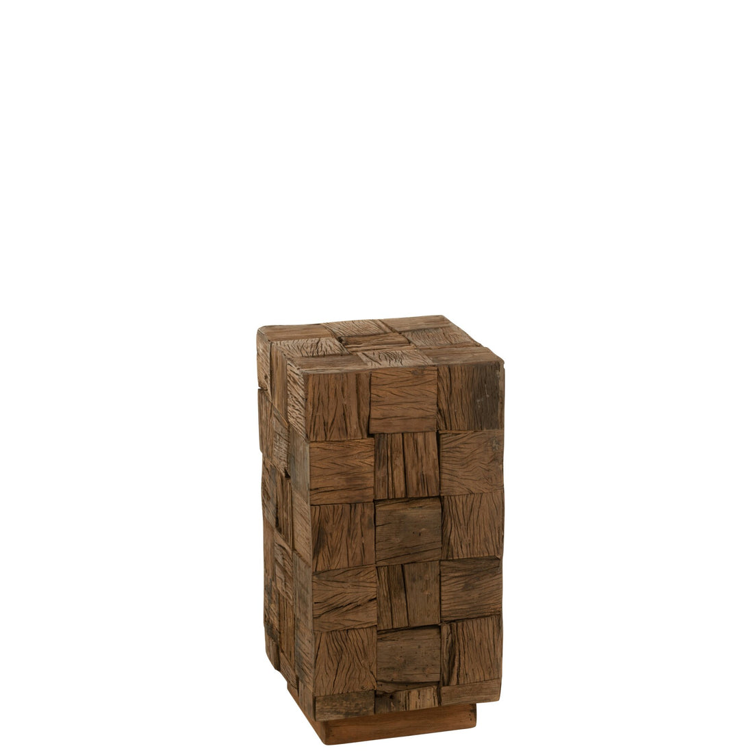 Colonne en bois recyclé naturel petite J-Line